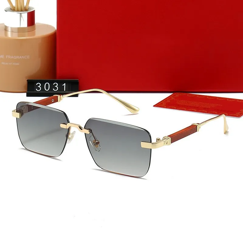 Gold frame gradually gray lens